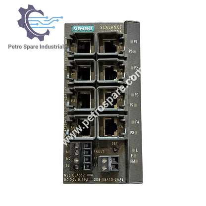 6GK5208-0BA10-2AA3 Siemens SCALANCE X208 Managed IE Switch