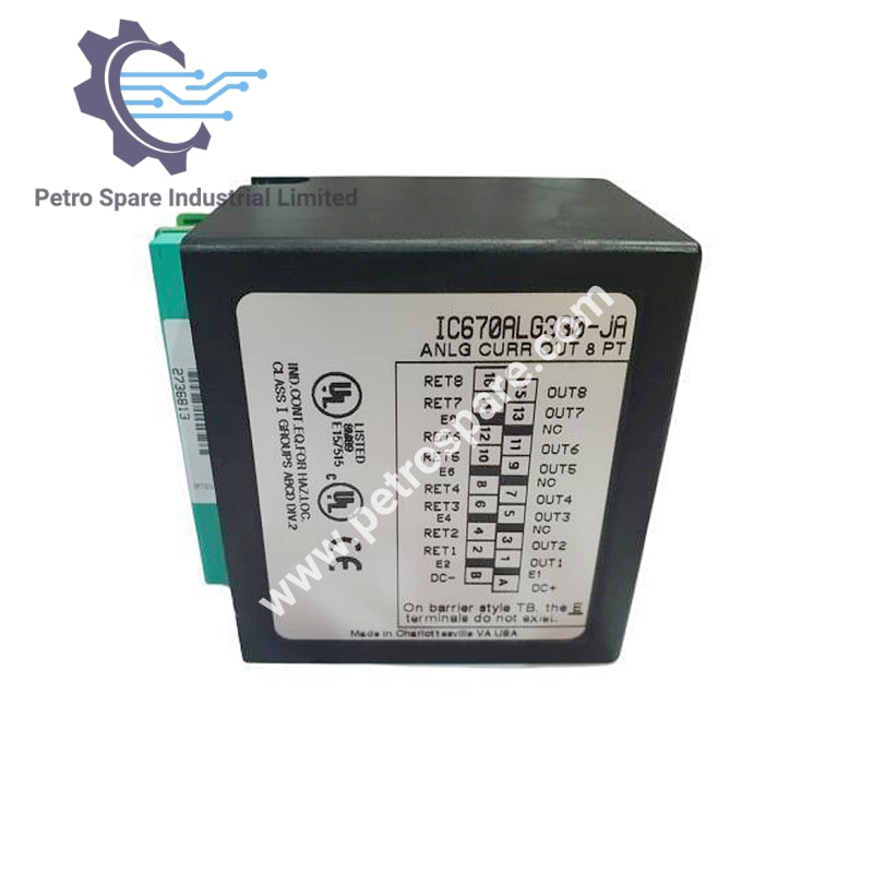 GE Fanuc IC670ALG330 8-канальный аналоговый выходной модуль с источником тока